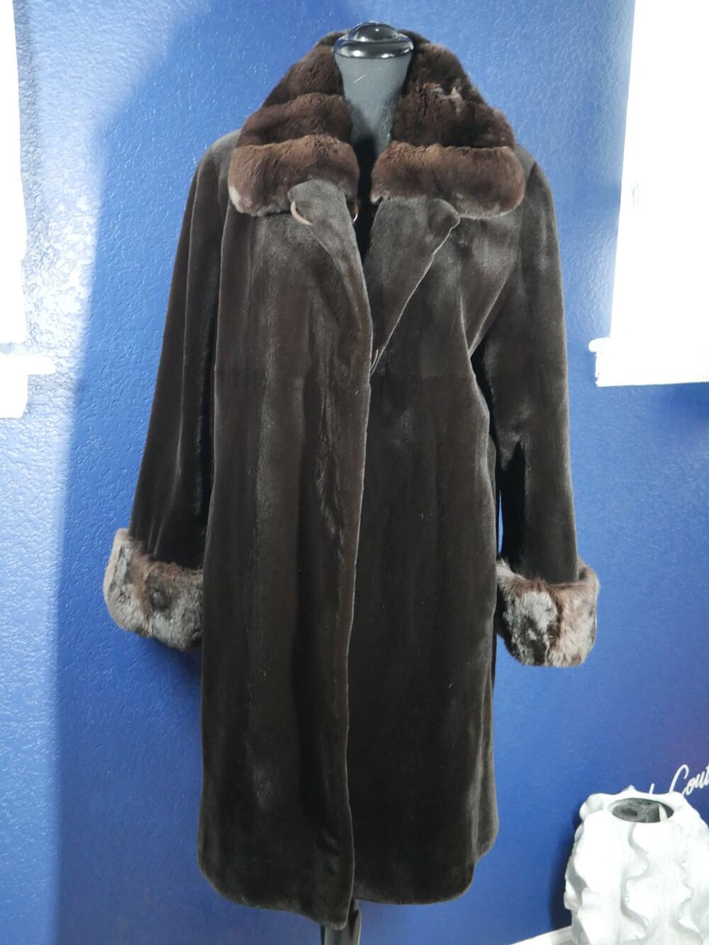 Gorgeous Reversible Sheared Mink & Chinchilla Fur Coat Jacket